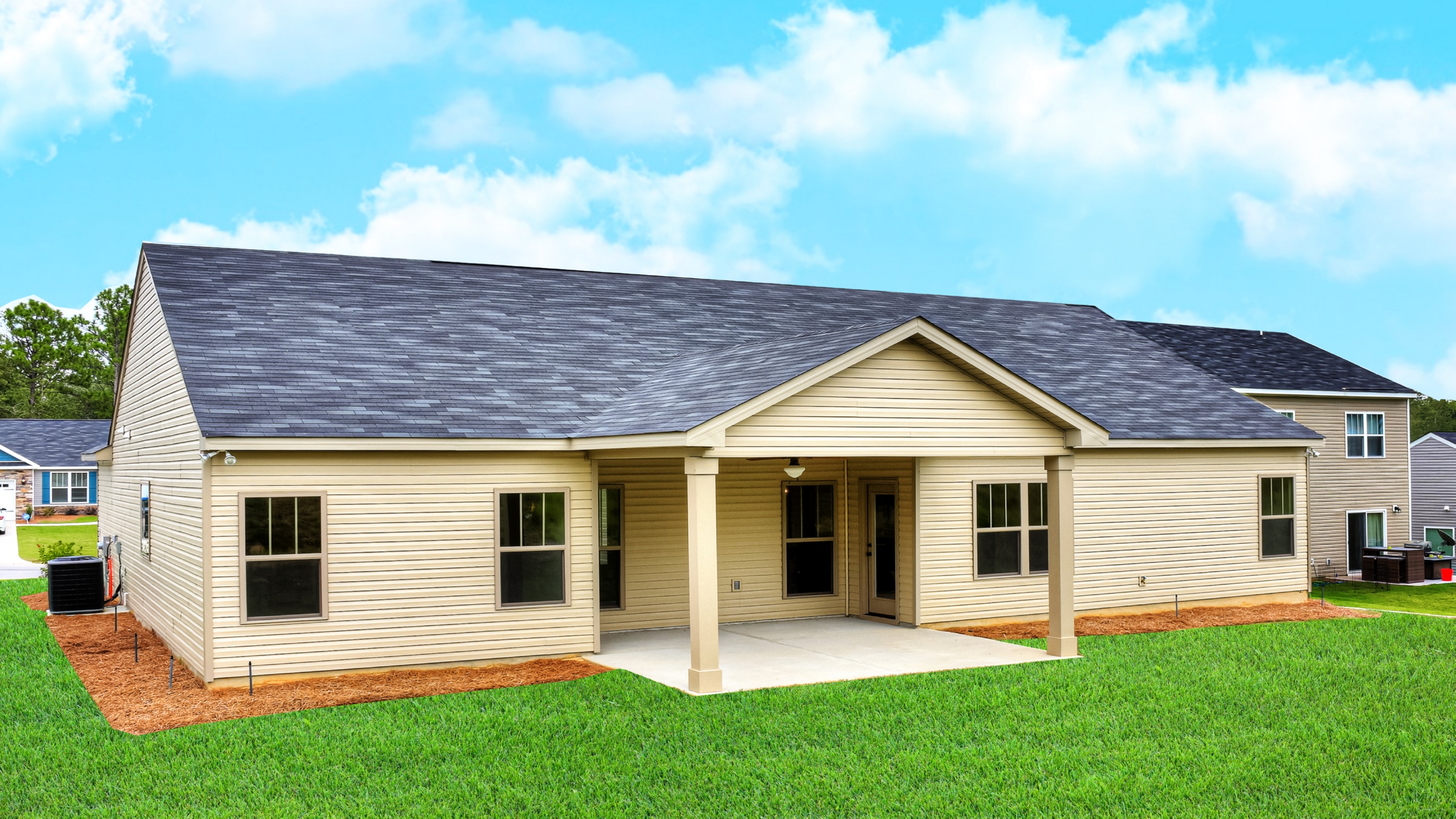 Halifax New Home Savannah, GA Halifax Back of New Home 2 New Construction Home